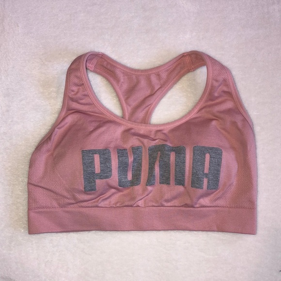 Puma Other - PUMA Pink Logo Sports Bra